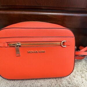Michael Kors Vibrant Orange Crossbody Bag